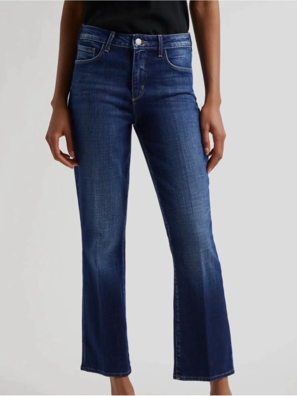 L’AGENCE| EUC Tati Cropped Micro Bootcut Jeans Haven Blue Women’s Size 27